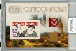 2010 Panini Century Collection Bud Abbott / Lou Costello Hollywood Materials Stamp Dual Memorabilia #2【1/5】