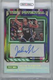 2023-24 PANINI Recon True Potential Signatures Green / JALEN SLAWSON(Sacramento Kings) 【4/5】