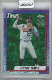 2025 TOPPS '90 Topps Silver Pack Chrome Green Refractors / ROYCE LEWIS(Minnesota Twins) 【49/99】