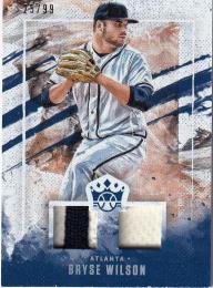2019 Diamond Kings Atlanta Braves Bryse Wilson DK Materials Holo Silverパラレル版 25/99