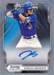 2019 Topps Bowman Sterling Toronto Blue Jays Jordan Groshans Prospect Autographs
