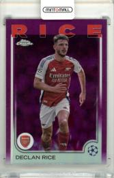 2024-25 Topps Chrome Uefa Club Competition Declan Rice #53 Base Magenta Refractor Parallel【35/75】 Arsenal FC