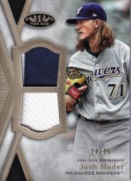 2020 Topps Tier One Milwaukee Brewers Josh Hader Tier One Relics Dual Patchパラレル版 24/25