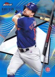 2020 Topps Finest Chicago Cubs Kyle Schwarber Base Blueパラレル版 088/150