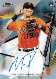 2020 Topps Finest San Francisco Giants Mauricio Dubon Finest Autographs