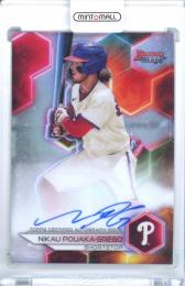 2023 Topps Bowman’s Best  Nikau Pouaka-Grego #B23-NP Best of 2023 Autograph Refractor Parallel Phillies