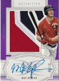 2020 Topps Definitive Collection Minnesota Twins Max Kepler Autograph Relics Purple 08/10