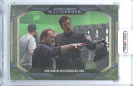 2024 Topps Star Wars Masterwork Rian Johnson With Benicio #BTS-9 Behind The New Scenes Rainbow Parallel【012/299】