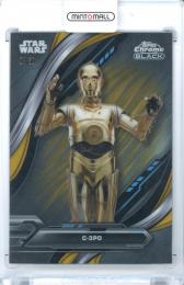 2024 Topps Star Wars Chrome Black C-3PO #39 Base Gold Refractor Parallel【26/50】