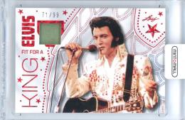 2024 Leaf Elvis Icons Collection  Elvis Presley Fit for a King Red Sparkle Holo Parallel【71/99】