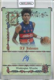 2025-26 Topps Signature Class AJ Johnson Manuscripts #MSAJJ Auto Washington Wizards