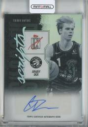 2025-26 Topps Signature Class Gradey Dick Shadow Scripts #SSGD Auto Toronto Raptors