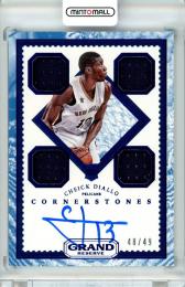2016-17 PANINI Grand Reserve Cheick Diallo Cornerstones Quad Jersey Autograph Quartz 49枚限定 /48