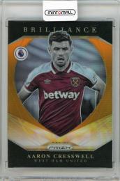 2021-22 PANINI Prizm English Premier League Aaron Cresswell Brilliance Prizms Orange #15【1st No. 01/25】 West Ham United