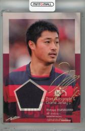 2008 Jリーグ チームエディション・メモラビリア 鹿島アントラーズ 小笠原満男 ジャージーカード プリントサイン&ジャージーカード【019/100】