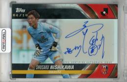 2024 Topps Jリーグ フラッグシップ 西川周作 直筆サインカード(右上角折れ有 裏面白かけ有)【04/10】 浦和レッズ