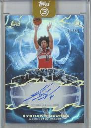 2025-26 Topps 3 Kyshawn George Thunderdunk Signatures #TDKGO Auto【21/49】 Washington Wizards