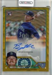 2023 Topps Chrome Update Bryce Miller Autographs Gold Wave Refractor【33/50】 Seattle Mariners