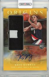 2023-24 PANINI ORIGINS BASKETBALL Kris Murray Rookie　Jersey　Autographs【09/10】 Portland Trail Blazers