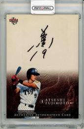 【表面右上角、裏面右下角若干難あり】2015 BBM 阪神タイガース80周年記念 藤本敦士 直筆サインカード【02/60】