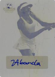 2018 Leaf Grand Slam  Francoise Abanda Yellow Plate Auto #BA-FA1 1/1