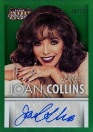 2015 Panini Americana  Joan Collins Signatures Green Auto #25 16/25