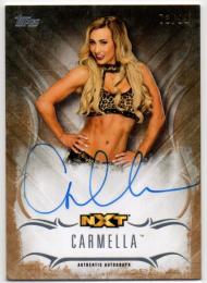 2016 TOPPS WWE Undisputed Undisputed Autograph Parallel Bronze Carmella 73/99