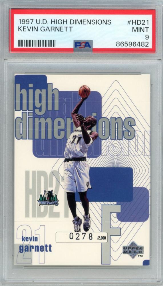 ミントモール / MINT 新宿店 / 1997-98 UPEER DECK High Dimensions Kevin Garnett #D21  【0278/2000】【PSA9】 Minnesota Timberwolves