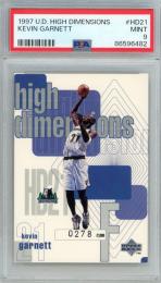 1997-98 UPEER DECK High Dimensions  Kevin Garnett #D21 【0278/2000】【PSA9】 Minnesota Timberwolves