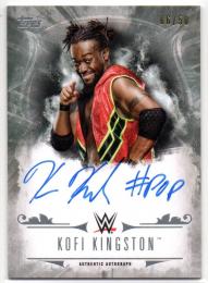 2016 TOPPS WWE Undisputed Undisputed Autograph Parallel Silver Kofi Kingston 6/50