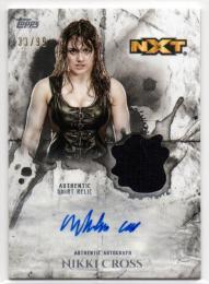 2018 TOPPS WWE Undisputed Undisputed Autograph Relic Nikki Cross 33/99