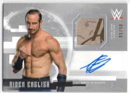 2017 TOPPS WWE Undisputed Undisputed Autograph Relic Parallel Silver Aiden English 5/50