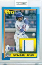 2025 Topps Update Japan Edition Luisangel Acuna #90RU-LA 1990 Topps Baseball Relic Card Mets