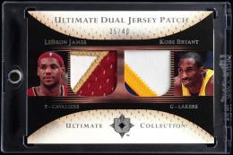 2005-06 Ultimate Collection #DPLK LeBron James/Kobe Bryant Patches Dual【35/40】 Cleveland Cavaliers/Los Angeles Lakers