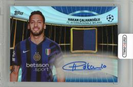 2024-25 TOPPS UEFA Club Competitions Hakan Calhanoglu Superstar Autograph Relics #SARHc【55/99】 FC Internazionale Milano