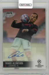 2020-21 TOPPS Stadium Club Chrome UEFA Champions League Thiago Alcantara Autographs #CATAL Liverpool FC