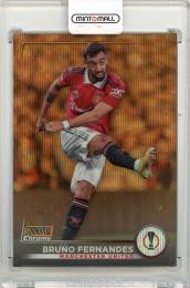 2022-23 TOPPS Stadium Club Chrome UEFA Club Competitions Bruno Fernandes Orange Wave Refractors #81【03/25】 Manchester United
