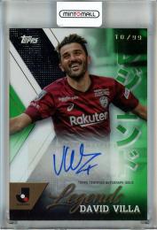 2024 TOPPS Jリーグ フラッグシップ ダビド・ビジャ 直筆サインカード【10/99】 ヴィッセル神戸