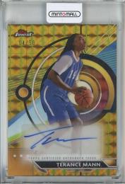 2023-24 Topps Finest Terance Mann Autographs Gold Geometric Refractors #FATMA 【4/50】