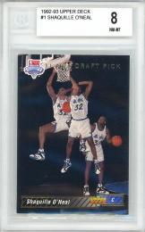 1992-93 UPPER DECK Shaquille O'Neal #1 NBA DRAFT PICK【BGS8 NM-MT】