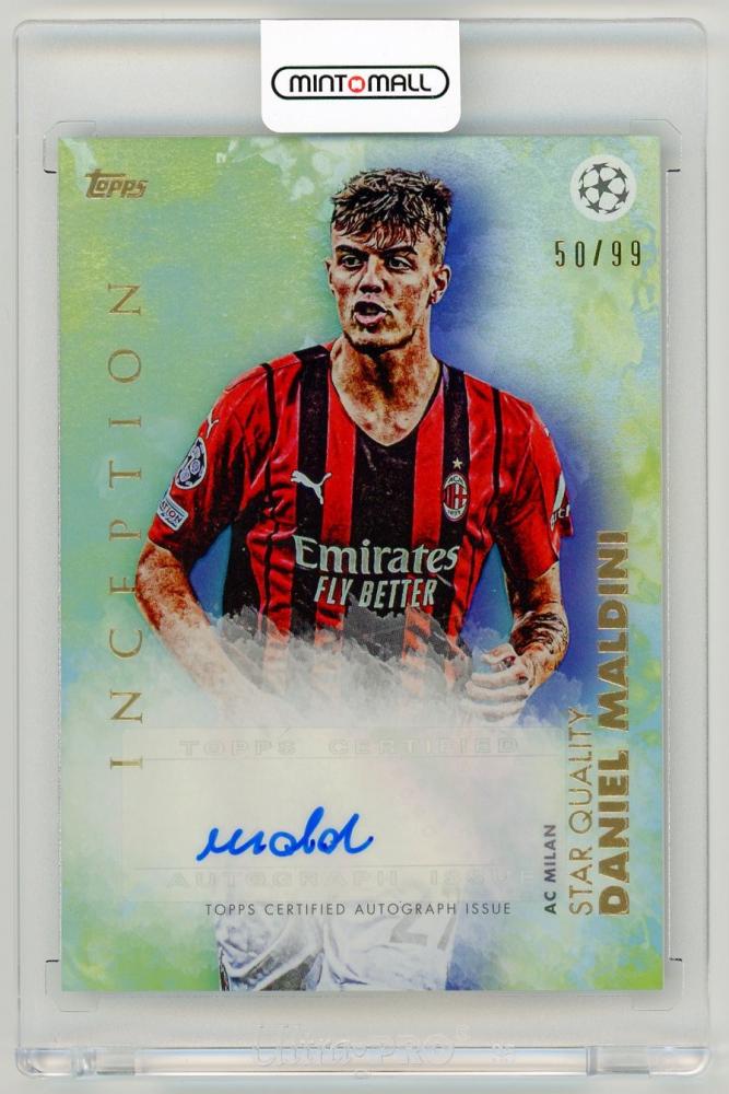 ミントモール / MINT LAB TOKYO店 / 2021-22 TOPPS Inception UEFA Club Competitions  Hobby Daniel Maldini Autographs Green Parallels【50/99】 AC Milan