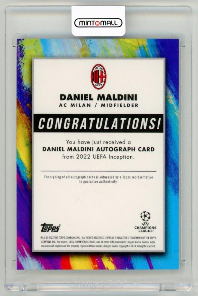 ミントモール / MINT LAB TOKYO店 / 2021-22 TOPPS Inception UEFA Club Competitions  Hobby Daniel Maldini Autographs Green Parallels【50/99】 AC Milan