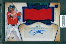 2026 TOPPS Tier One Baseball C.J. Kayfus Autographed Tier One Jumbo Relic Blue【41/99】 Cleveland Guardians