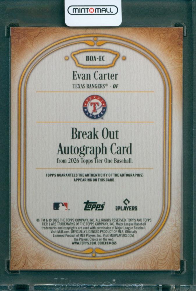 ミントモール / MINT 広島ミナモア店 / 2026 TOPPS Tier One Baseball