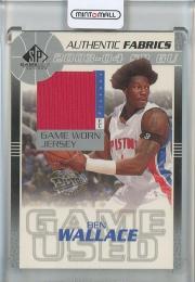 2003-04 Upper Deck SP Game Used Ben Wallace Authentic Fabrics #BWJ Detroit Pistons