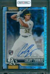 2026 TOPPS Series 1 Colby Thomas 75th Anniversary Logo Foil Autograph【10/75】 Athletics
