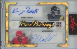 2023 Pro Set Pure  Kenny Pickett/Malik Willis Pure Pairings Autograph(Lastナンバー!) 3/3