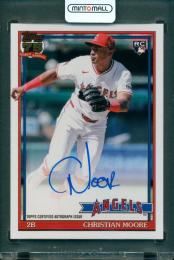 2026 TOPPS Series 2 Christian Moore 1991 Topps Autograph Los Angeles Angels