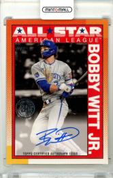 2025 Topps Series2 Baseball Bobby Witt Jr. #90AS-BW 1990 Topps Baseball All Star Autograph Royals
