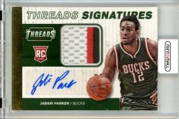 2014-15 PANINI THREADS  Jabari Parker Threads Signatures Rookie Jersey Autograph Card Prime 【16/25】